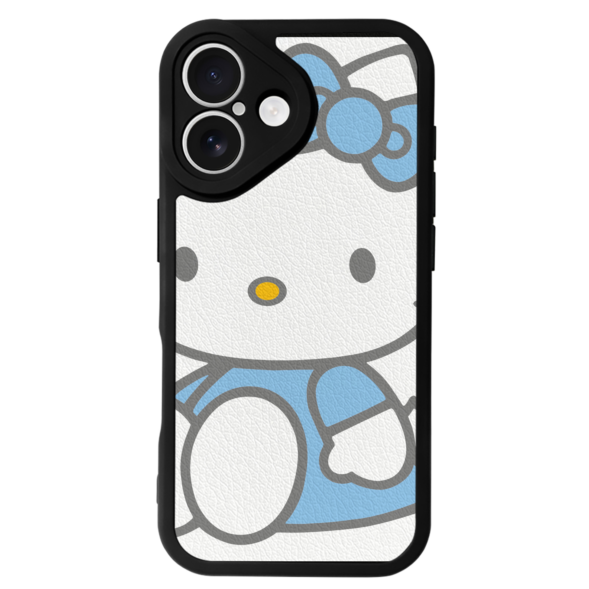 （画像用） Hello Kitty ハローキティ 【iPhone 16シリーズ対応】シリコンスマホケース（レザー調） 材質：シリコン